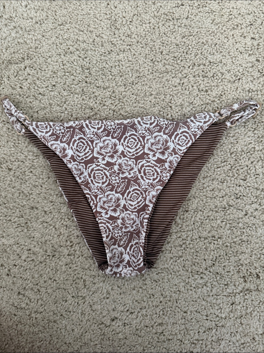 ACACIA Brown Floral Bikini Bottom